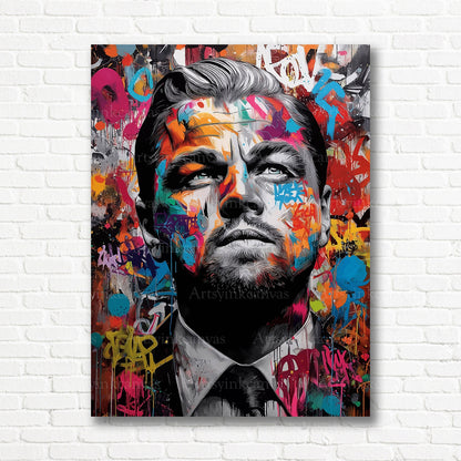 Leonardo DiCaprio celebrity canvas wall decor
