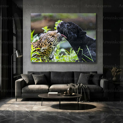 Wild leopard panther nature artwork for animal lovers