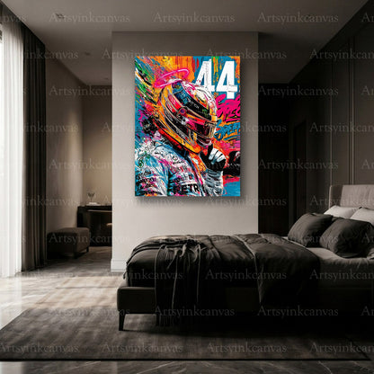 Premium Lewis Hamilton F1 wall art