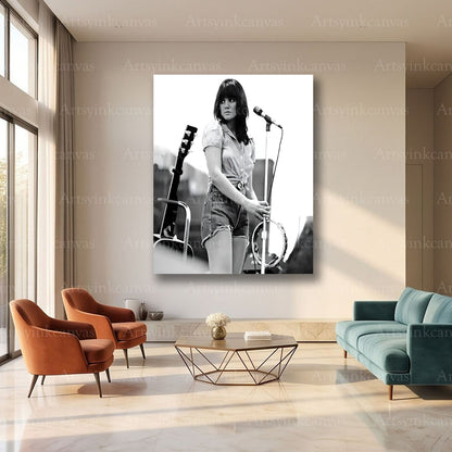 Linda Ronstadt iconic vocalist canvas art