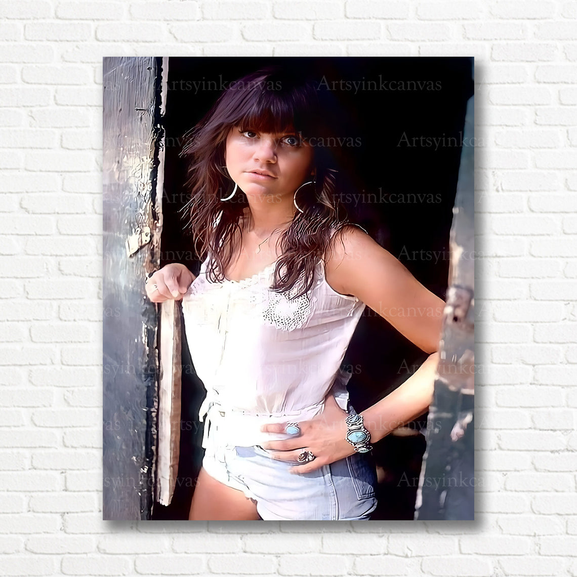 Linda Ronstadt classic music canvas print