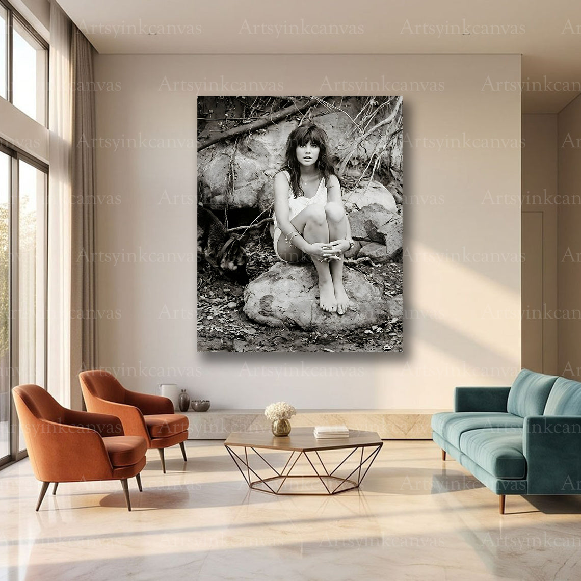 Linda Ronstadt iconic vocalist canvas art