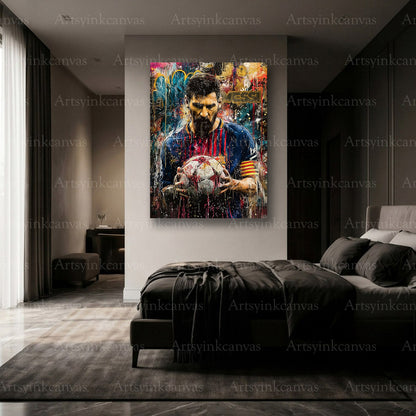Premium Messi soccer wall art