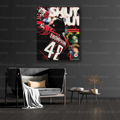 Logan Thompson collector hockey canvas art
