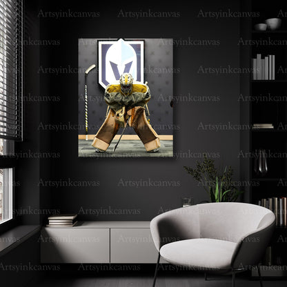 Logan Thompson goalie wall decor