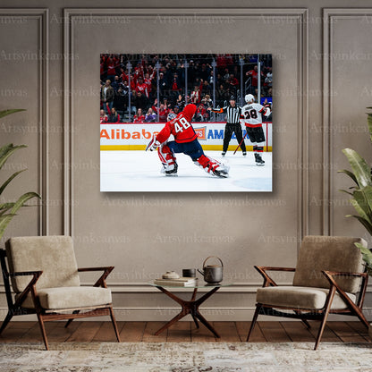 Logan Thompson collector hockey canvas art