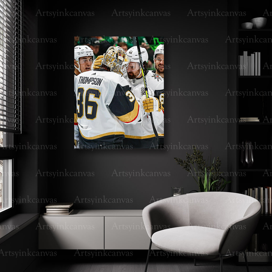 Golden Knights playoff wall decor