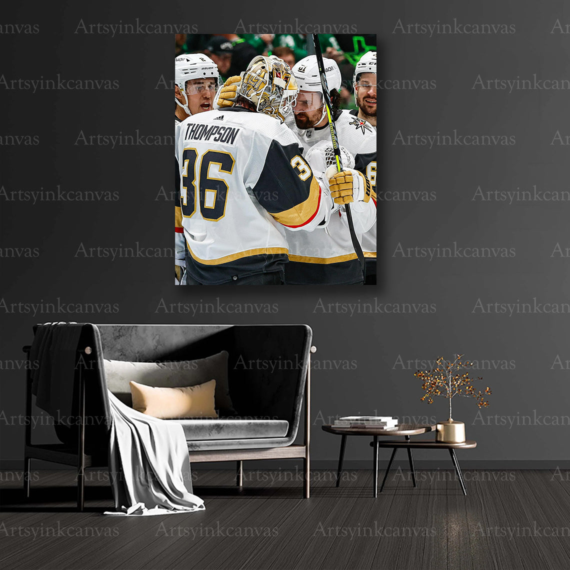 Vegas Golden Knights collector hockey canvas art