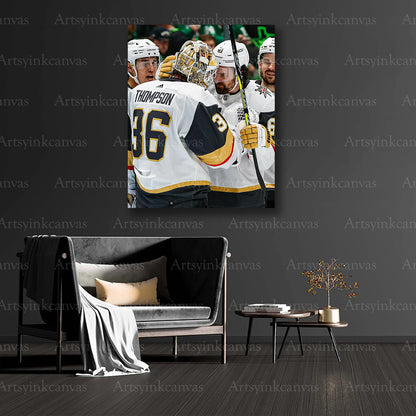 Vegas Golden Knights collector hockey canvas art