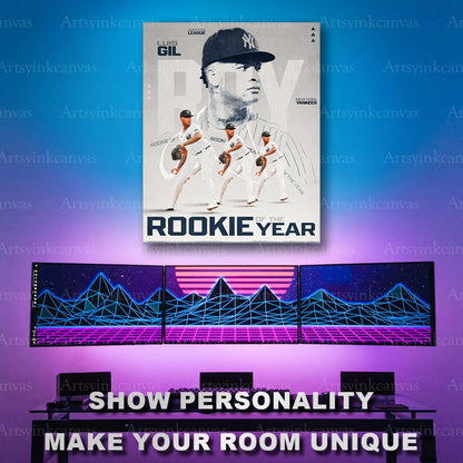Luis Gil MLB award achievement artwork