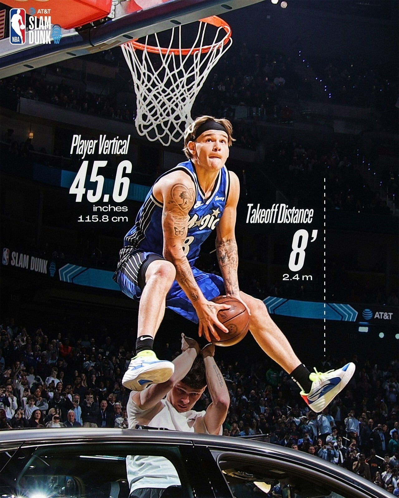 Mac McClung 2025 Slam Dunk Contest champion canvas wall art