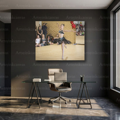 Maddie Ziegler Gymnastics Canvas Wall Art – Dynamic Dance Poster