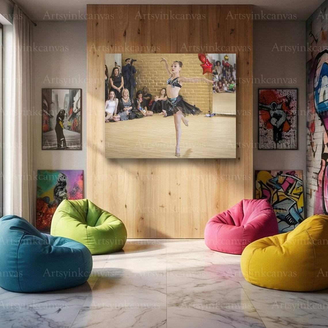 Maddie Ziegler Gymnastics Canvas Wall Art – Dynamic Dance Poster