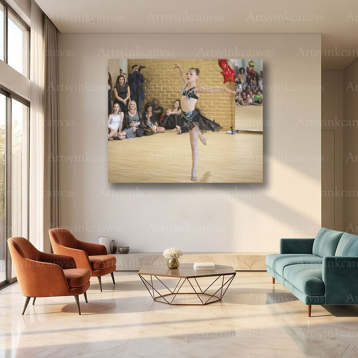 Maddie Ziegler Gymnastics Canvas Wall Art – Dynamic Dance Poster