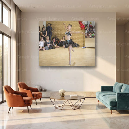 Maddie Ziegler Gymnastics Canvas Wall Art – Dynamic Dance Poster