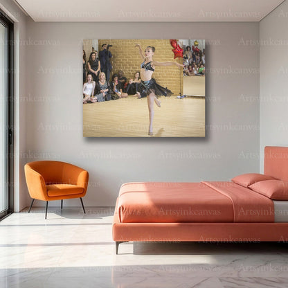 Maddie Ziegler Gymnastics Canvas Wall Art – Dynamic Dance Poster
