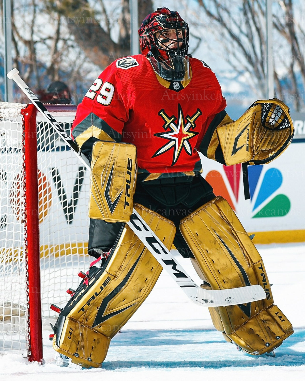 Marc-Andre Fleury 2021 Lake Tahoe canvas wall art