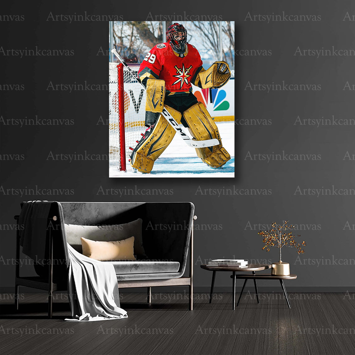 Vegas Golden Knights collector hockey canvas art