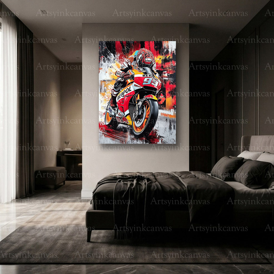 Premium Marc Márquez racing wall art