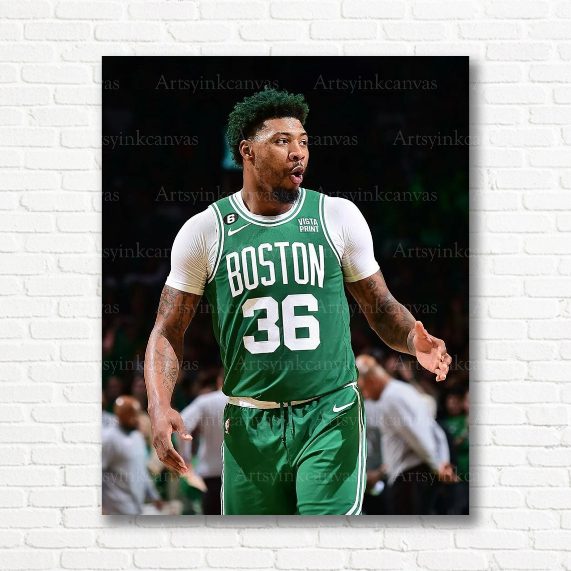 Marcus Smart Boston Celtics Canvas Wall Art | NBA Defensive Legend Sports Decor