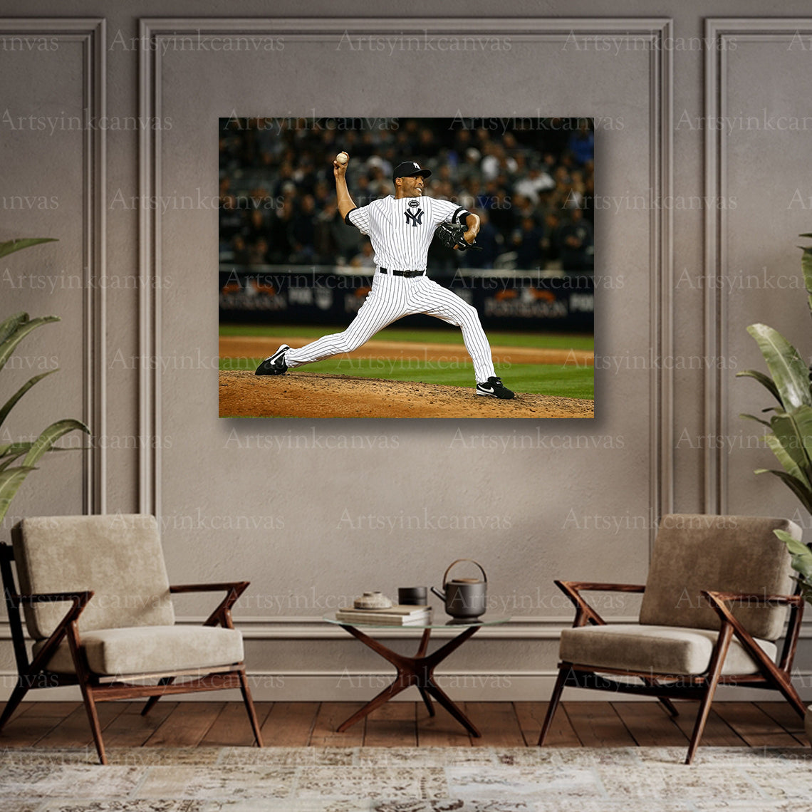 Mariano Rivera collector baseball canvas