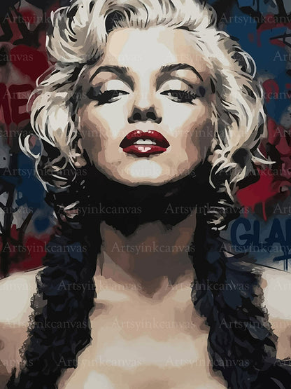Marilyn Fama y Glamour canvas wall art