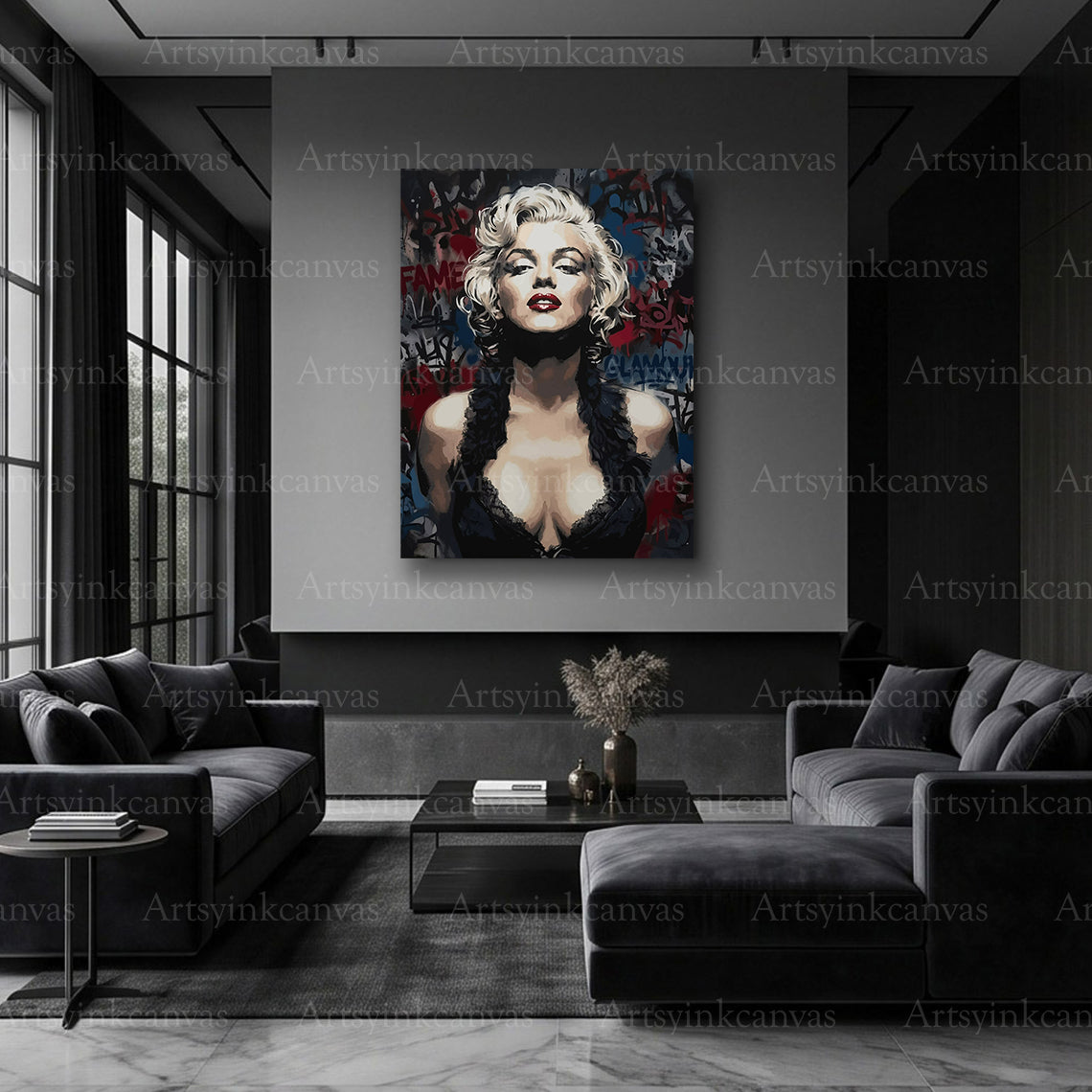 Marilyn Monroe street art celebrity artwork