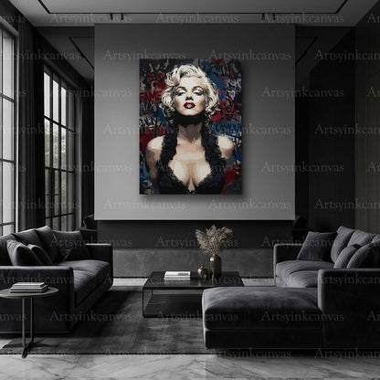Marilyn Monroe street art celebrity artwork
