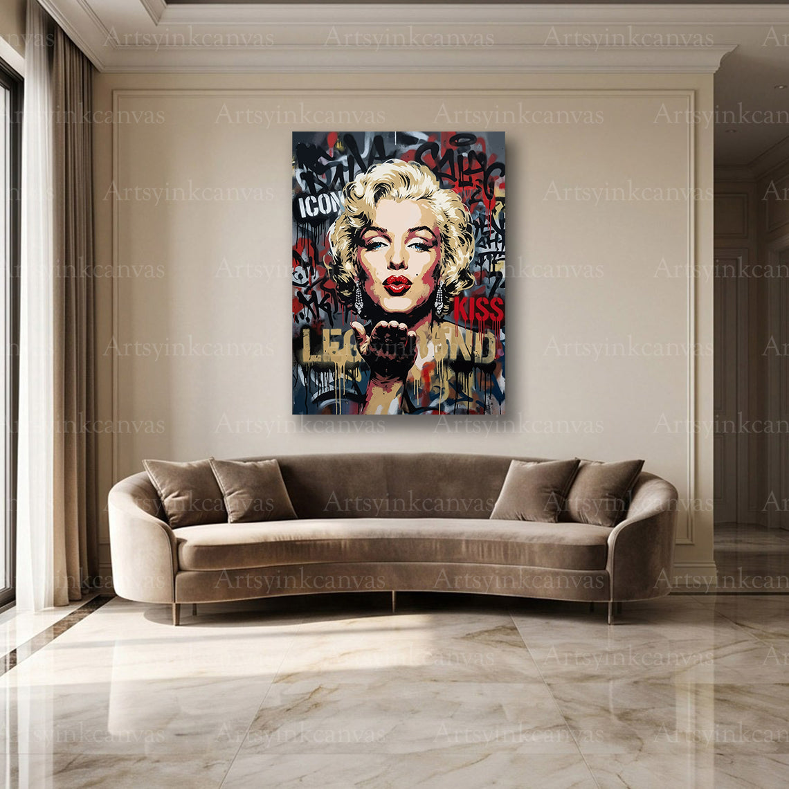 Marilyn Monroe Hollywood glamour wall decor