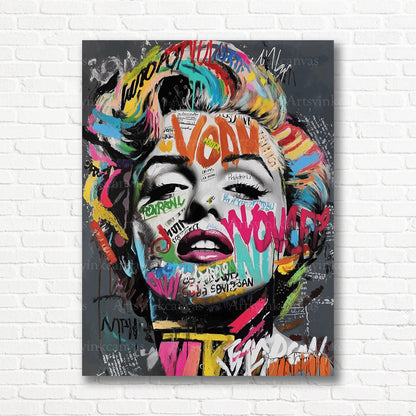 Marilyn Monroe Hollywood icon artwork on premium canvas wall decor