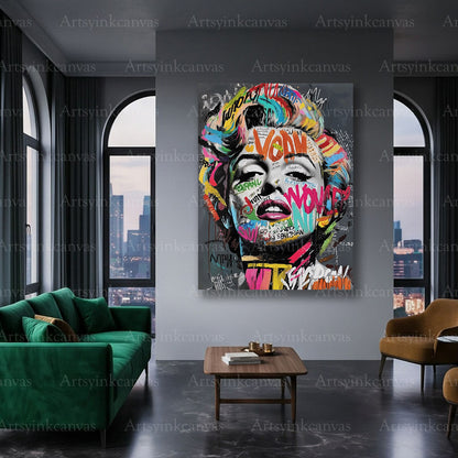 Marilyn Monroe Hollywood wall art gift for classic movie fans