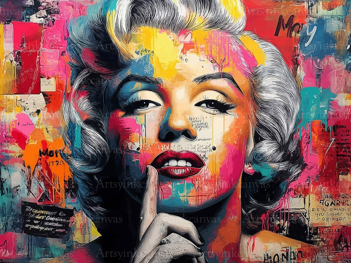 Marilyn Monroe The Secret of Hollywood canvas wall art