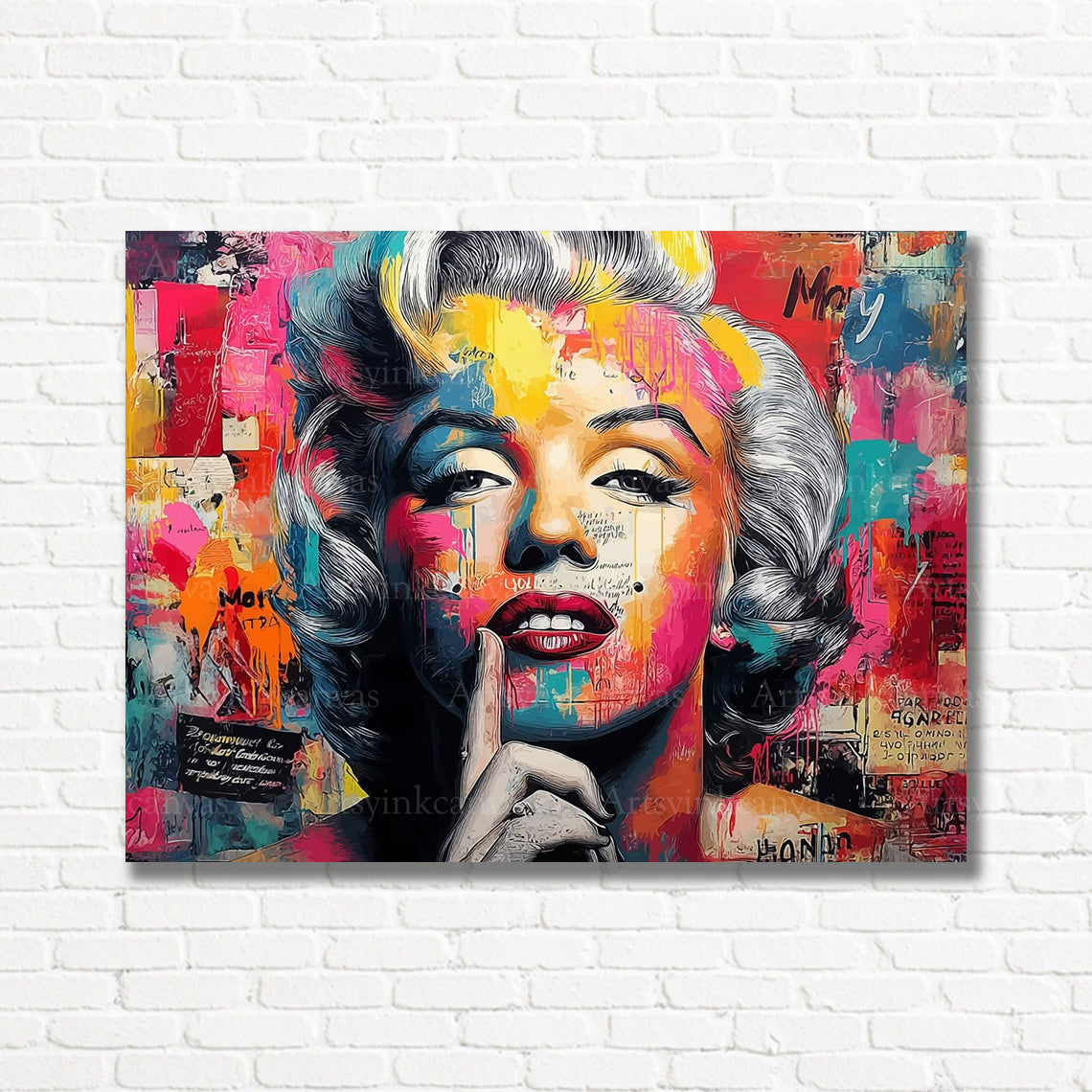 Marilyn Monroe Hollywood glamour canvas wall decor