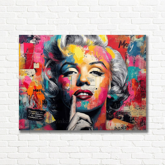 Marilyn Monroe Hollywood glamour canvas wall decor