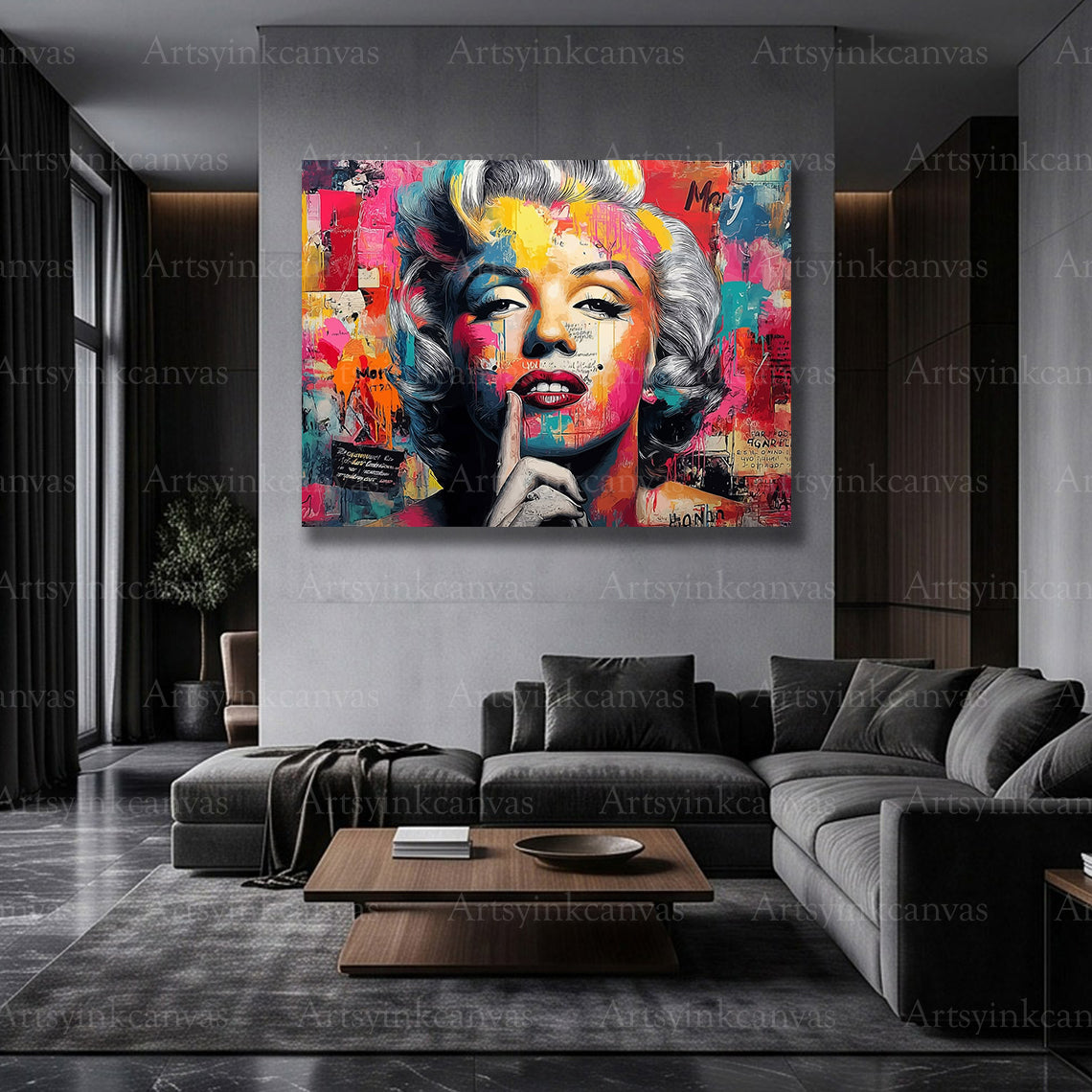 The Secret of Hollywood Marilyn Monroe canvas artwork