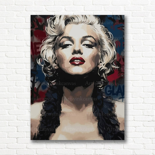 Marilyn Monroe fame and glamour canvas print
