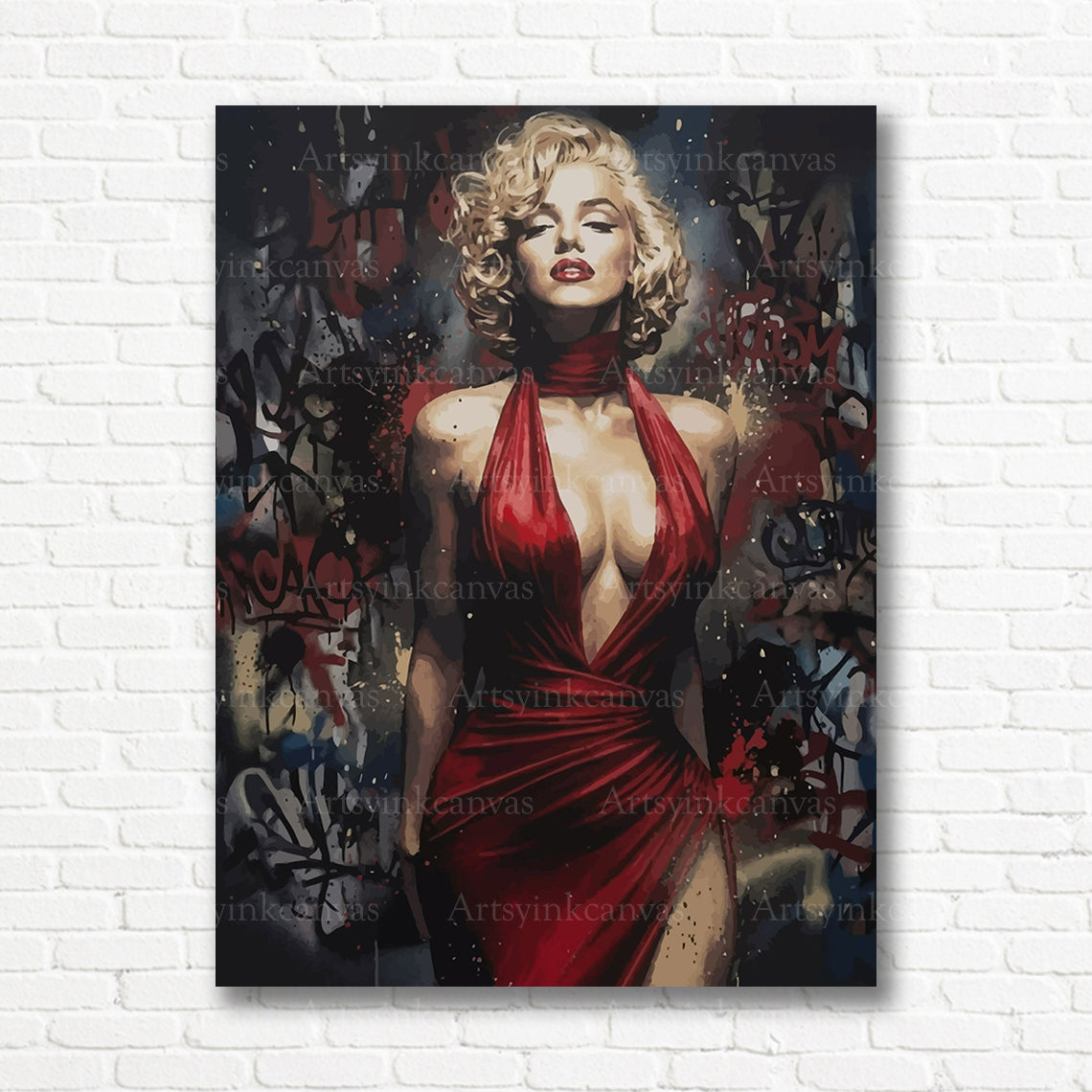 Marilyn Monroe urban elegance canvas print