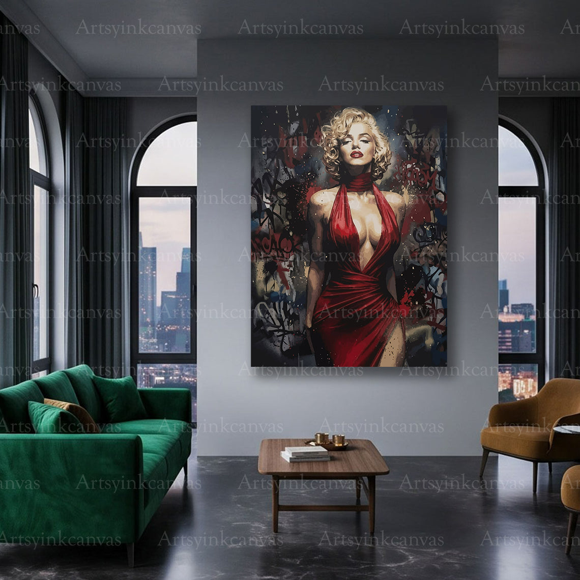 Marilyn celebrity fine art canvas