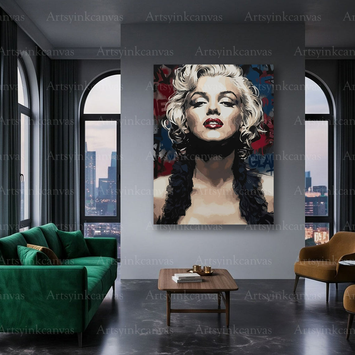 Marilyn classic Hollywood glamour wall art