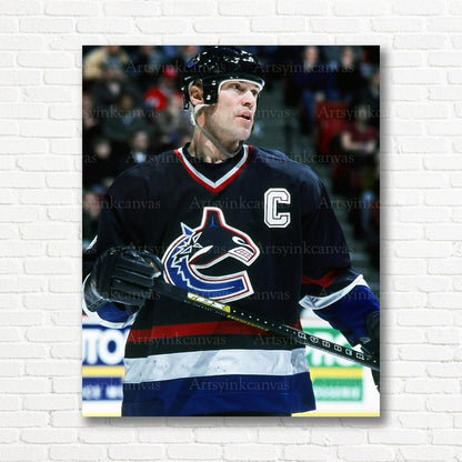 Mark Messier Vancouver Canucks action canvas print