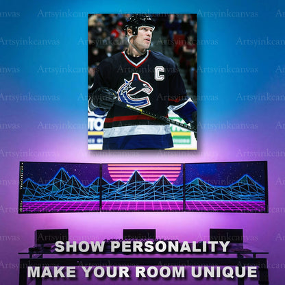 Mark Messier Canucks hockey artwork