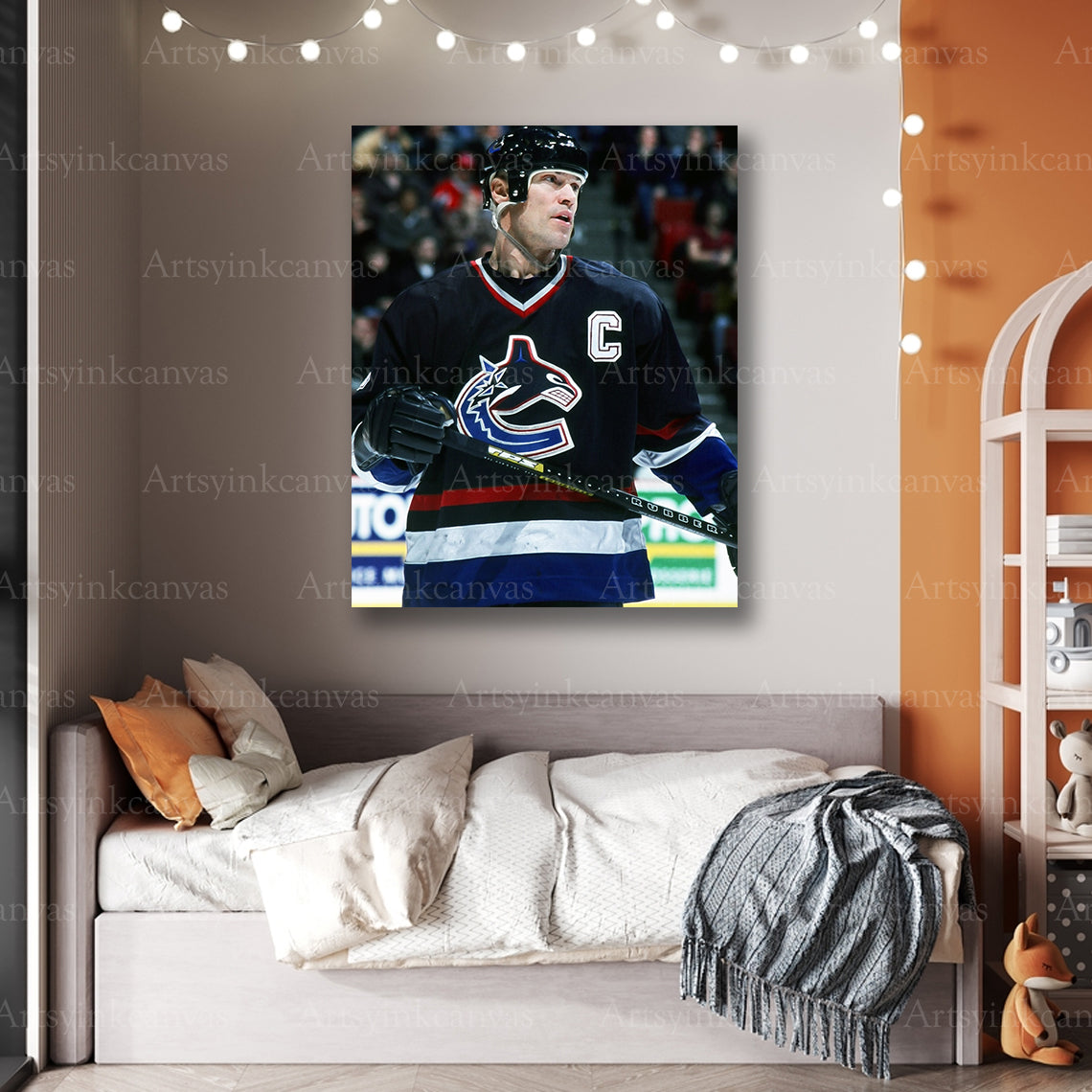 Premium Mark Messier Vancouver Canucks canvas print