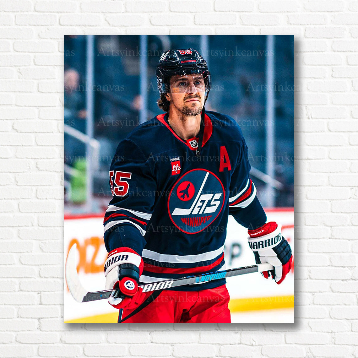 Mark Scheifele NHL action canvas print