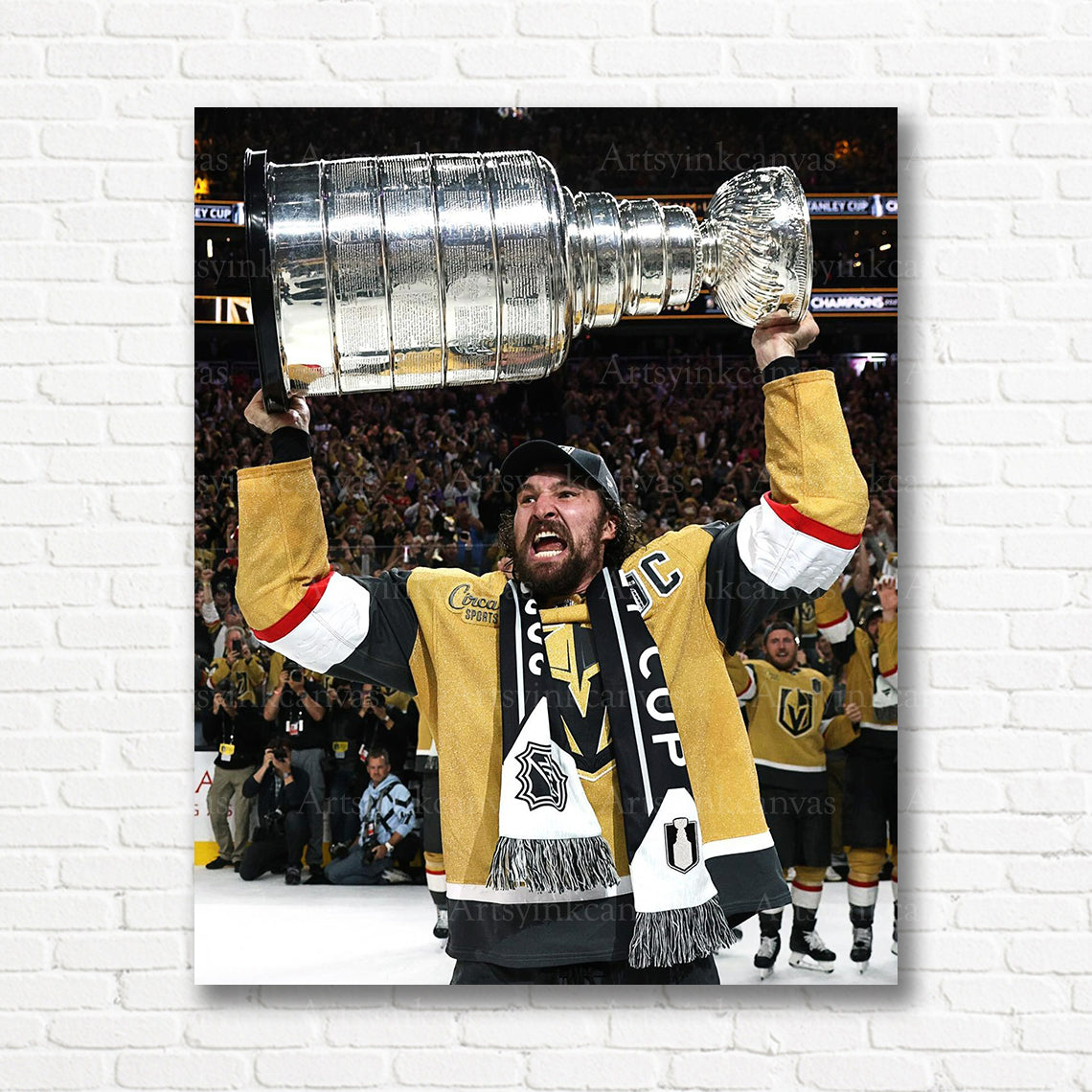 Mark Stone Vegas Golden Knights Stanley Cup canvas print