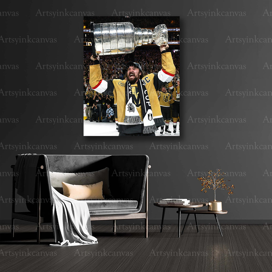 Mark Stone collector hockey canvas art