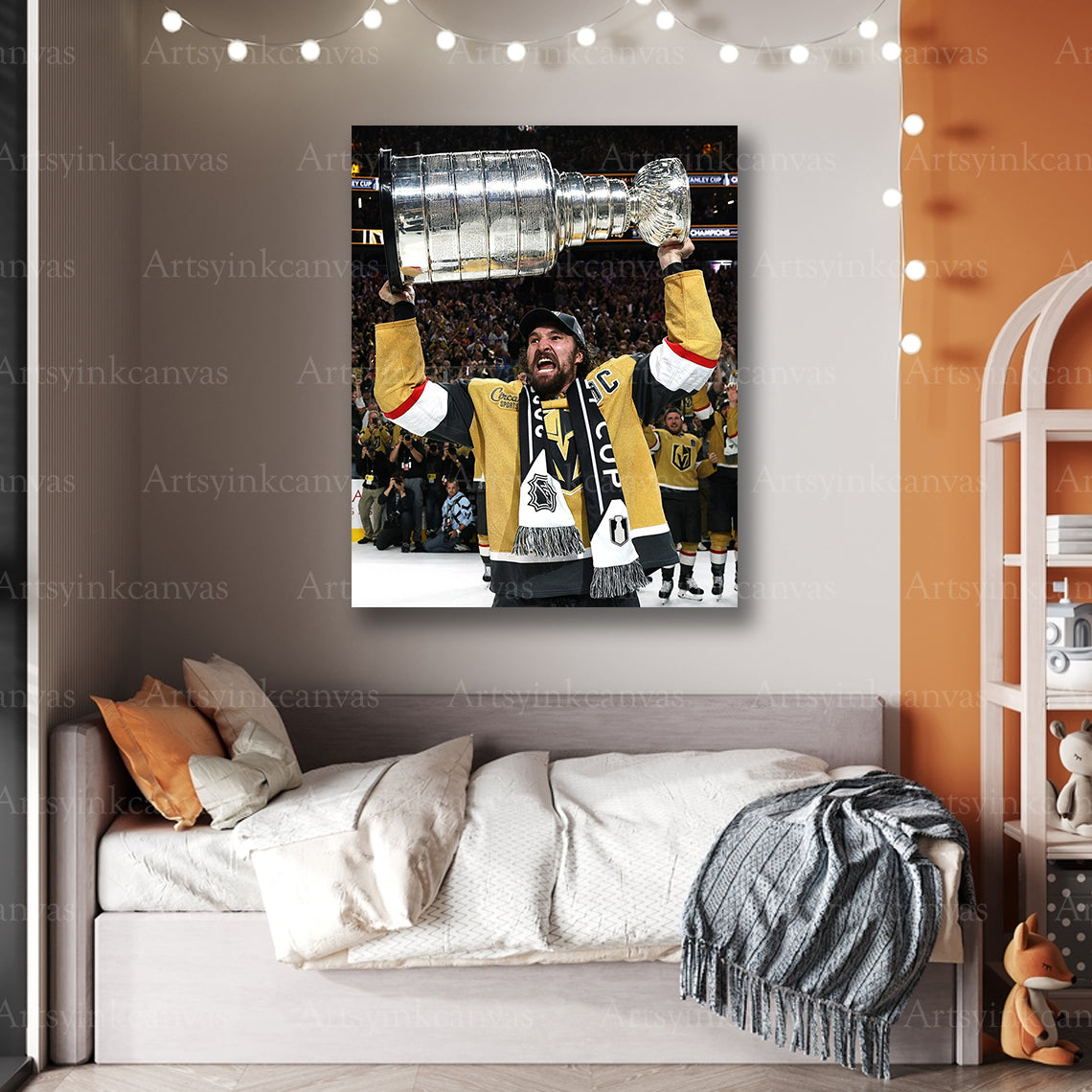 Premium Mark Stone Stanley Cup canvas print