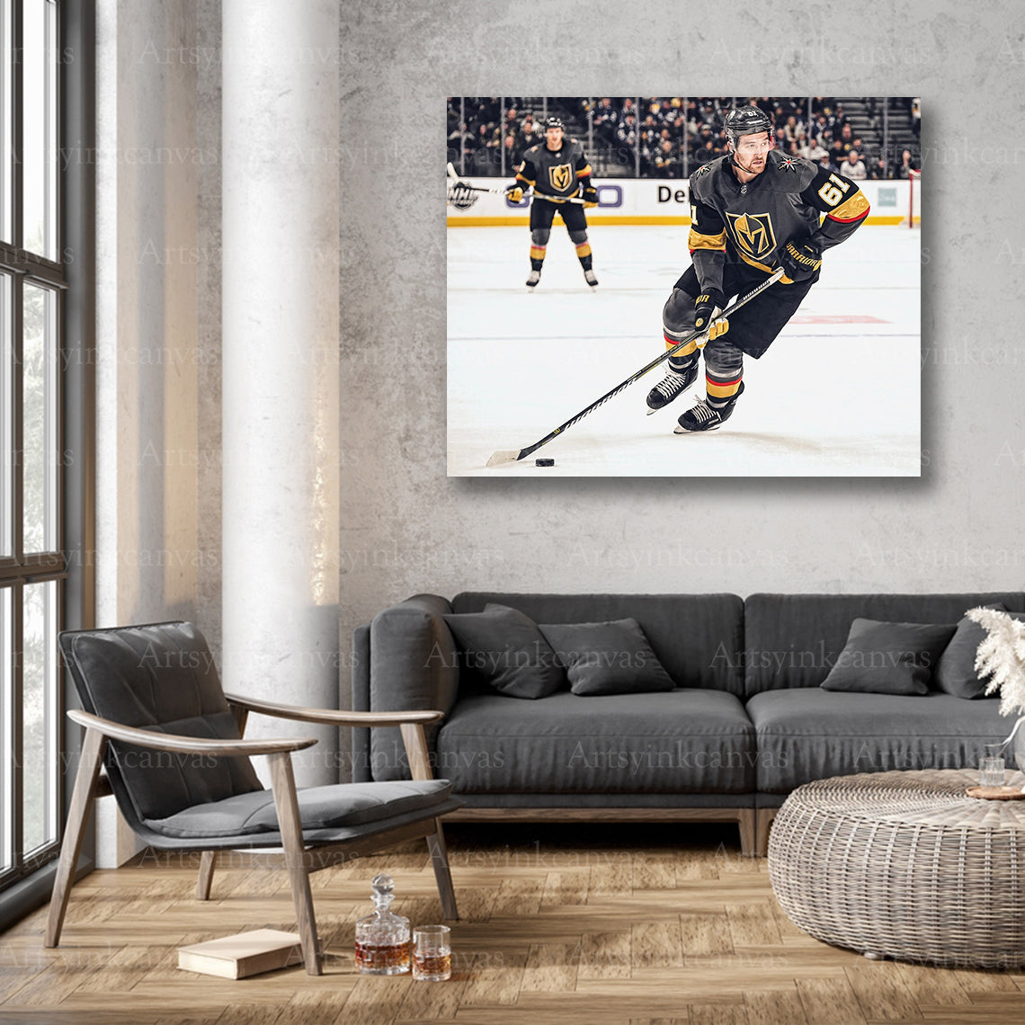 Mark Stone NHL action wall decor