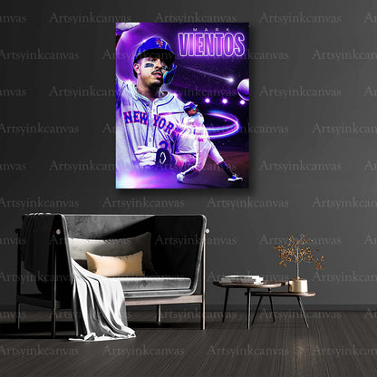 Mets young star collector canvas art