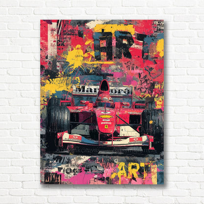 Marlboro Formula 1 vintage racing canvas print