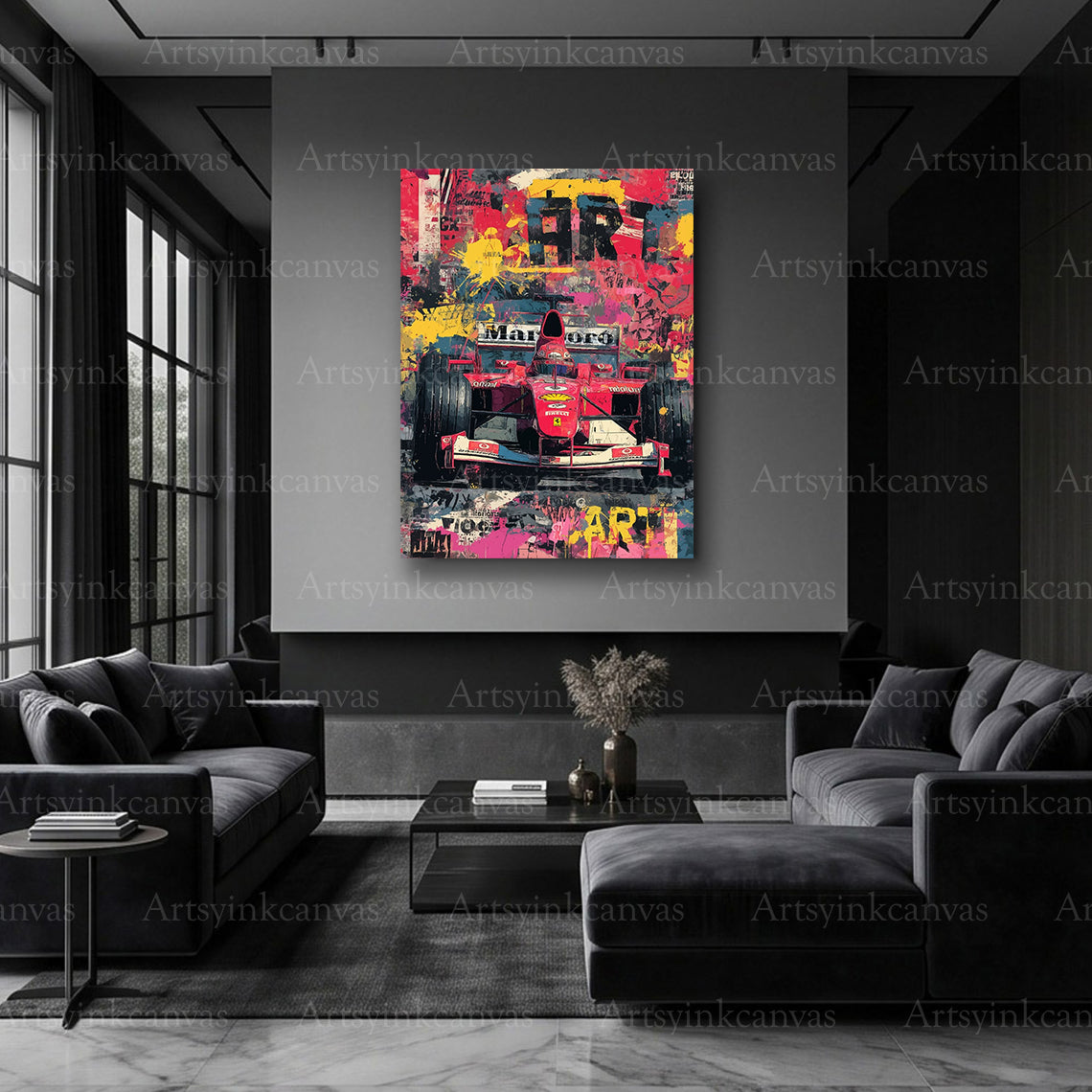 Marlboro F1 classic racing graffiti artwork